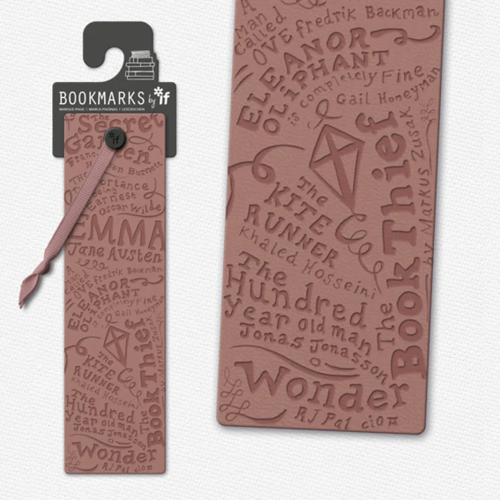 emma leather bookmark